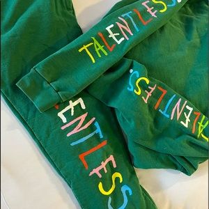 Green talentless hoodie and sweatpants set
